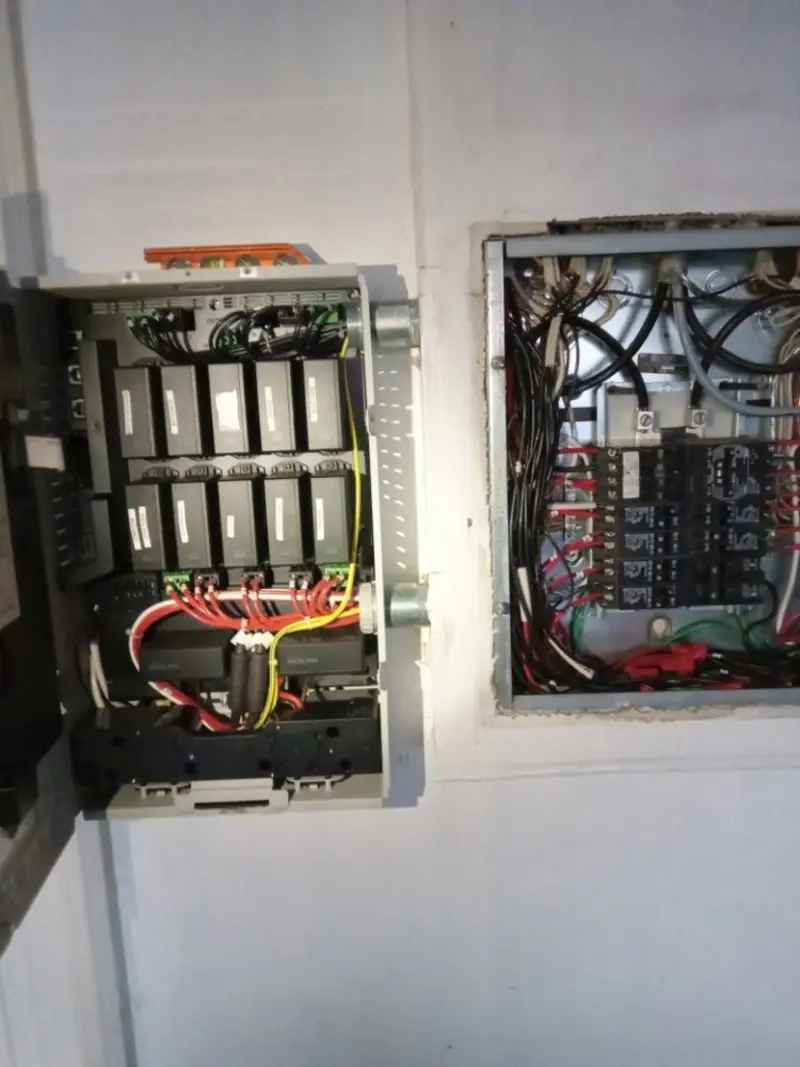 Electrical panel upgrade completed for Security Camera Wiring in Merrillville